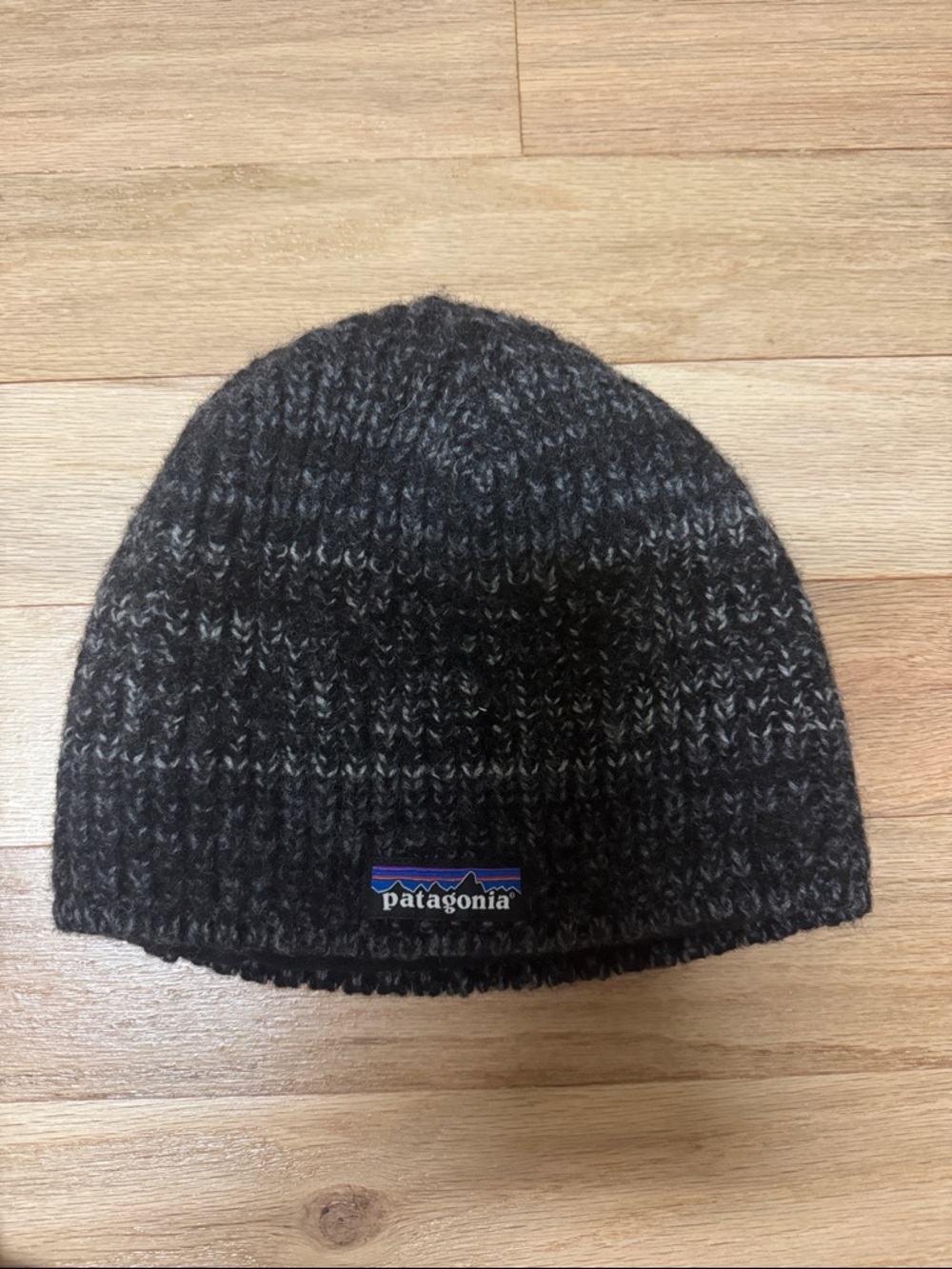 Patagonia Black & Charcoal Knit Beanie